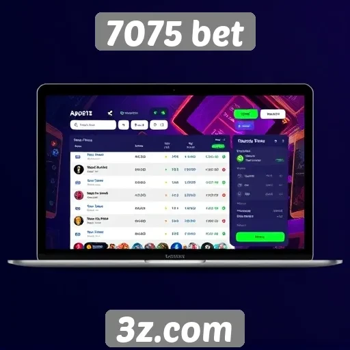 Explorando a interface do usuário do 7075 bet